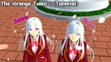 The Strange Twins👯‍♀️ + Tutorial of Hair & Eye Colour (Sakura School Simulator)
