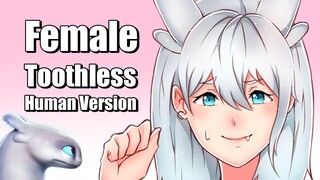 Female Toothless Human Version