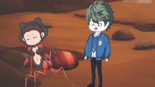 Shrinking a hundred times to survive, starting with a queen ant