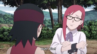 Karin Wants Sarada To Bite Her, The Reunion Of Karin And Sarada