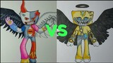 Drawing Huggy Mods Vẽ HUGGY Nhân Tạo Vs Huggy Thiên Thần Sa Ngã