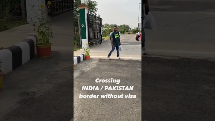 Crossing India Pak border without visa. #indiapakistan #indiapakborder