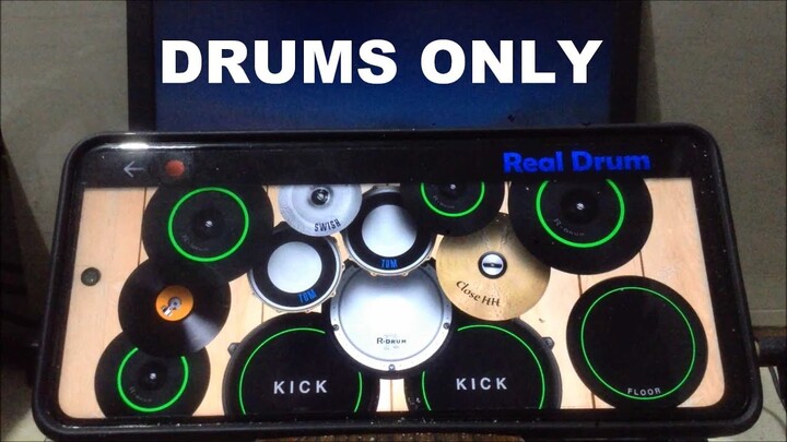 DRUMS ONLY | Real Drum App Covers by Raymund