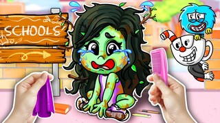 She-Hulk's New Friends Journey With Huggy Wuggy, Cuphead || Poppy Playtime Animation