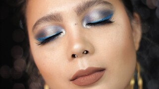 Icy Blue Holiday Glam Makeup | Quick, Fun, & Easy