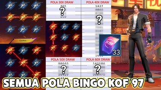 POLA BINGO KOF 97 TERBARU ! PAKE POLA INI DAPAT KOF MODAL TIKET DOANG  - MLBB