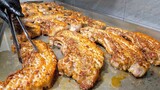 200번 칼집낸 칼집 삼겹살, 목살구이와 치즈화산 볶음밥까지 / Korean BBQ, pork belly - Korean Street Food