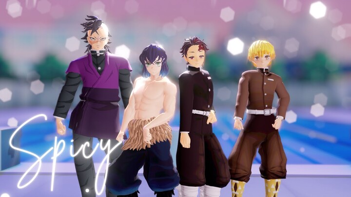 [MMD DEMON SLAYER] aespa 에스파 'Spicy'