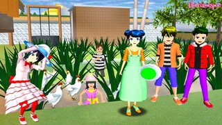 Mio Anak Kota Kecebur Ke Sawah Becek - Yuta Anak Desa VS Takagi Anak Kota | Sakura School Simulator