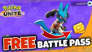 FREE Battle Pass! + 5 BP Giveaways! | Pokemon Unite 2021