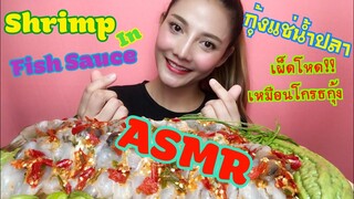 SAW ASMR MUKBANG เสียงกิน|กุ้งแช่น้ำปลา เผ็ดไฟลุก!! Shrimp In Fish Sauce|•EATING SOUND•ซอว์