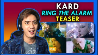 FIRST TIME REACTING to KARD - 'Ring The Alarm' M/V TEASER REACTION