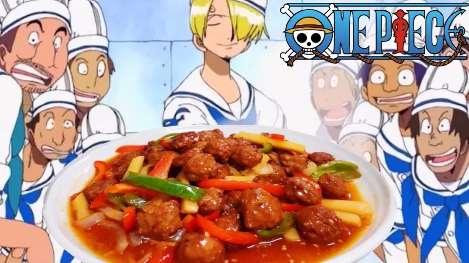 ワンピース ルフィを虜にしたサンジの無双肉団子料理再現 第199話 One Piece Ep199 Sanji Luffy Bilibili