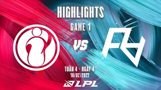 IG vs RA | Highlights - Game 1 | Tuần 4 Ngày 4 | LPL Mùa Xuân 2022