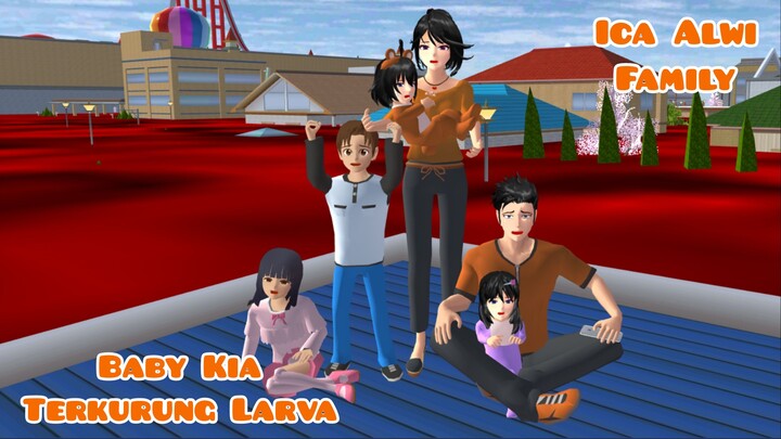Baby Kia Terkurung Floor Is Lava | Ica Alwi Family Vlog | Drama Sakura School Simulator