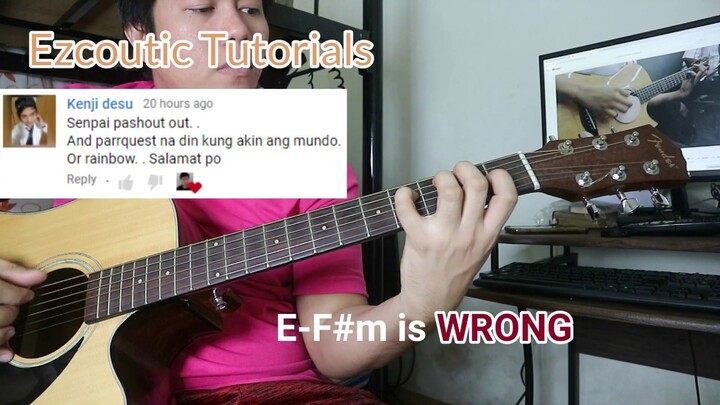 Rainbow Guitar Tutorial - Michael Pangilinan (Original South Border)