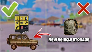 Update 2.2 | New Feature Store Loots in your vehicle instead of backpack ✅❌ | PUBG MOBILE / BGMI