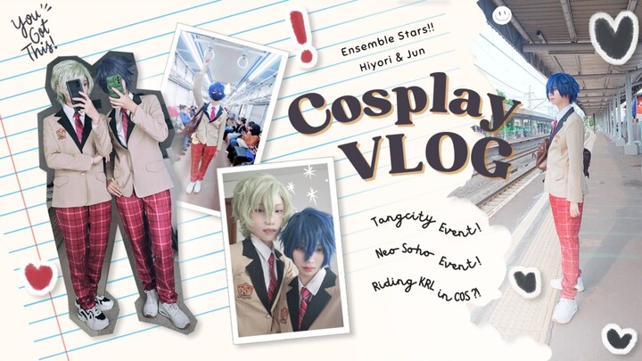 [Cosplay VLOG] ES!! Hiyori & Jun. Pertama kali ngevent naik KRL!