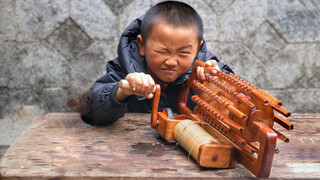 Make a Gatling gun with wood.