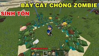 CHẾ TẠO BẪY TROLL ZOMBIE ĐỂ BẢO VỆ DÂN LÀNG KHỎI CUỘC TẤN CÔNG || TRONG MINECRAFT PE