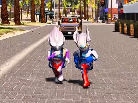 Ultraman Zero ทะลวงผ่านระดับความสูงที่ยากลำบากและช่วยเหลือ Zero Tiga ตัวน้อย!