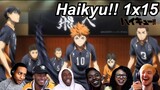 Haikyu!! 1x15 Reactions | Great Anime Reactors!!! | 【ハイキュー!!】【海外の反応】