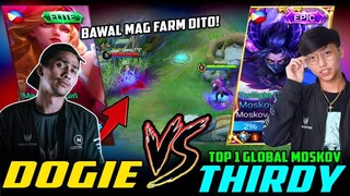 DOGIE BINAOG TOP 1 GLOBAL MOSKOV NI THIRDY!? MOBILE LEGENDS