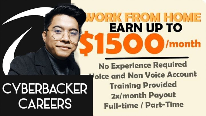 EARN UP TO $1,500/MONTH | Work From Home in the Philippines with CYBERBACKER