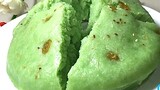 Bánh Lá Dứa Hấp Nước Cốt Dừa- Sự kết hợp độc đáo giữa Bánh Bò& Bánh Bông Lan