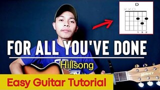 For All You've Done - Hillsong | Guitar chords tutorial | HeartSheep