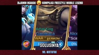 DIJAMIN NGAKAK 😂 KOMPILASI FREESTYLE MOBILE LEGEND 🔥