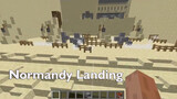 Using 4000+ Command Blocks to rebuild Normandy Landing in Minecraft