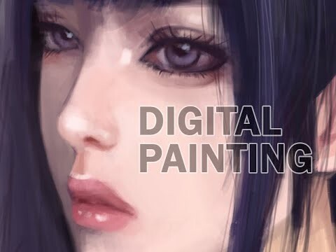 Korean Girl Digital painting - Time Lapse