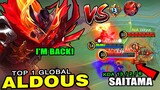 Aldous God is Back?! Saitama Funneling Aldous vs. Supreme Hilda in Rank | Top 1 Global Aldous ~ MLBB
