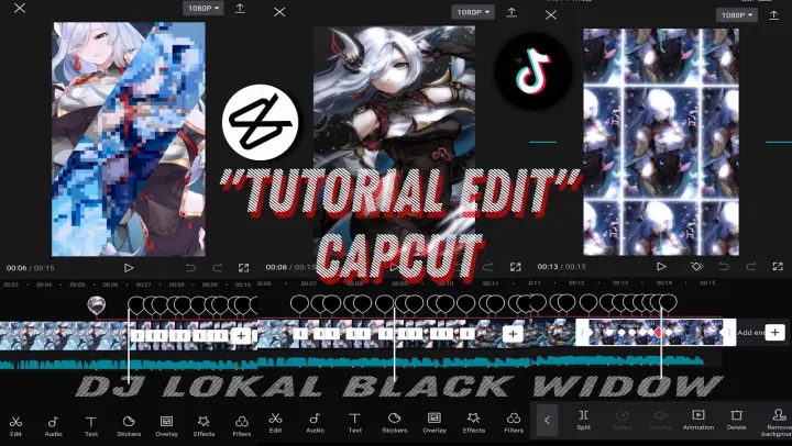 Tutorial Edit Sound Error Tiktok Dj Lokal Black Widow Capcut