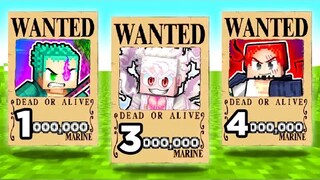 We Chose Our ONE PIECE Character by the first DIGIT of their Bounty, then battle!