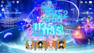Ayato Yae Miko Venti Zhongli Satisfaction Team 2.0 - All Elemental Reaction Showcase