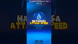 CHALLENGE HAYABUSA BUILD ATTACK SPEED