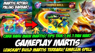 CARA MAIN MARTIS 100% MVP + COMBO MARTIS PANEN KILL❗BUILD MARTIS TERSAKIT❗GAMEPLAY MARTIS TOP GLOBAL