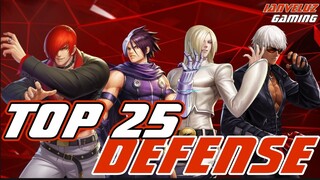 TOP 25 DEFENSE Type FIGHTERS in KOF All Star | Updated TIER LIST OCTOBER 2020 Global Server