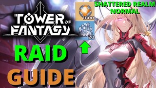 Tower Of Fantasy Endgame Raid Guide Shattered Realm Nemesis Boss Gold Dust Crystal Chunk Rewards