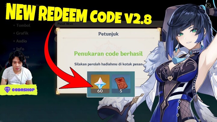 Buruan NEW Redeem CODE v2.8 Genshin Impact