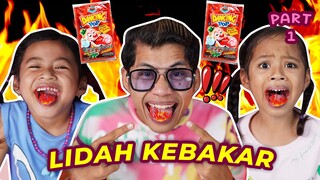 LIDAH KITA KEBAKAR GARA-GARA MAKAN MAKANAN INI!! MAKANAN JADUL TAHUN 90AN!! PART 1