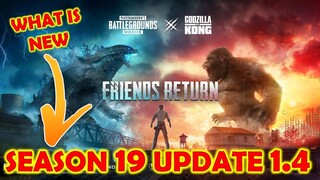 PUBG SEASON 19 UPDATE 1.4 IS HERE | WHAT IS NEW IN ROYAL PASS SEASON 19 UPDATE