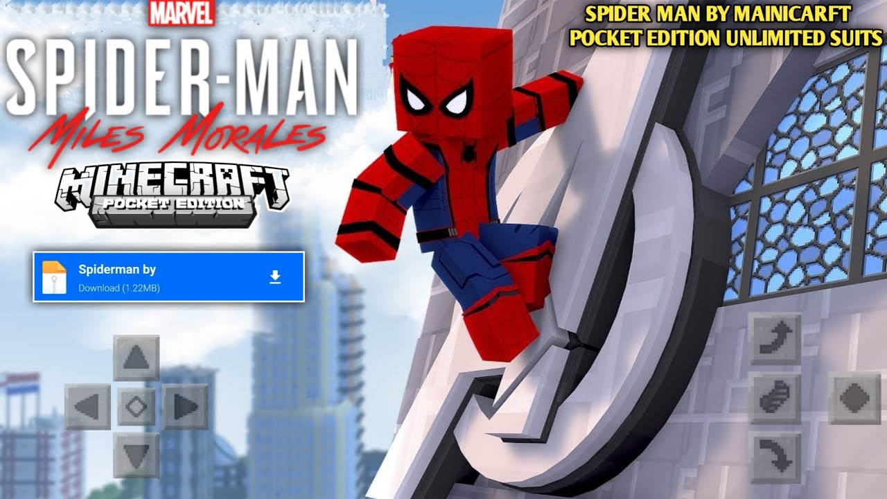 Minecraft PE : How To Install SPIDERMAN SUIT MOD in Minecraft Pocket  Edition Android - Bilibili