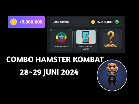 COMBO HAMSTER KOMBAT TERBARU 28 JUNI 2024