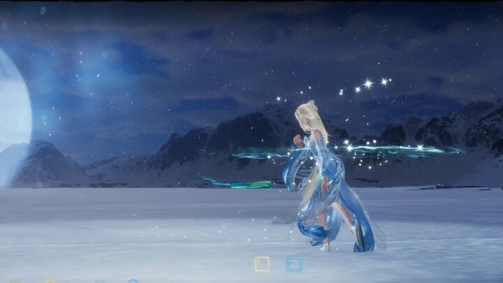 [JX3] Female Chang Ge Character Dances On Ice