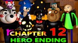 PIGGY Book 2 CHAPTER 12 "Hero Ending" vs Sonic & Baldi Roblox Minecraft Animation Speed Challenge
