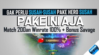 Susah-susah Pake Hero Susah. Mending Pake Hero ini yang GAMPANG. Bisa Win Streak Kaya Top Global nya