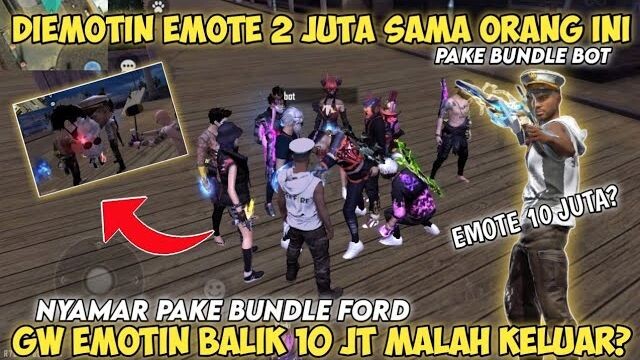 NYAMAR JADI BOT DI TRAINING !! GW MALAH DIEMOTIN 2 JUTA, AUTO BANTAI PAKE EMOTE 10 JUTA ?😎